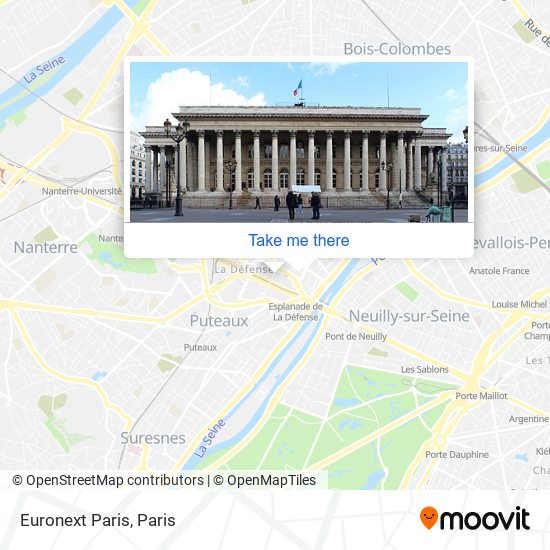 Mapa Euronext Paris