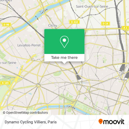 Dynamo Cycling Villiers map