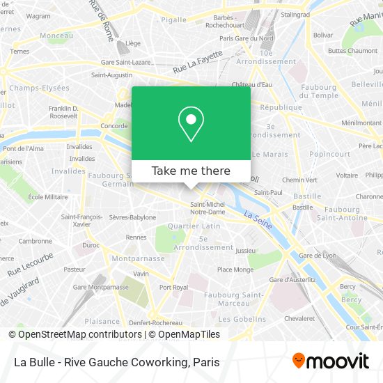 La Bulle - Rive Gauche Coworking map
