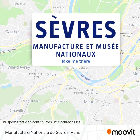 Mapa Manufacture Nationale de Sèvres