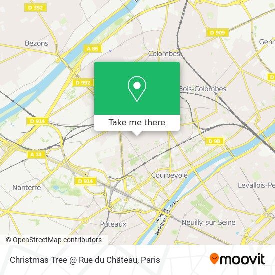 Christmas Tree @ Rue du Château map