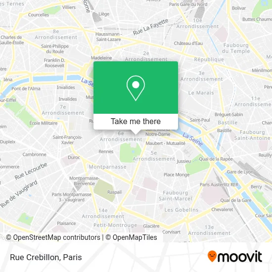 Rue Crebillon map