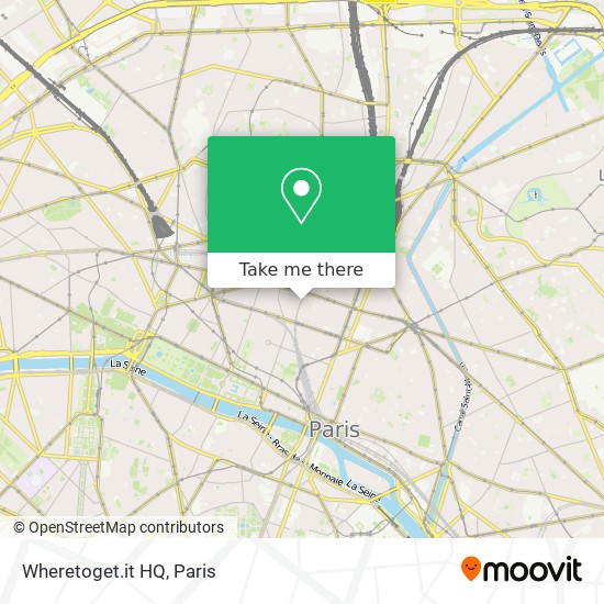 Mapa Wheretoget.it HQ