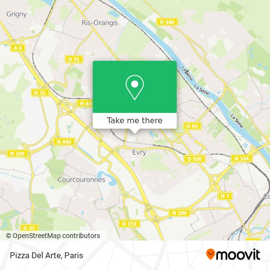 Pizza Del Arte map