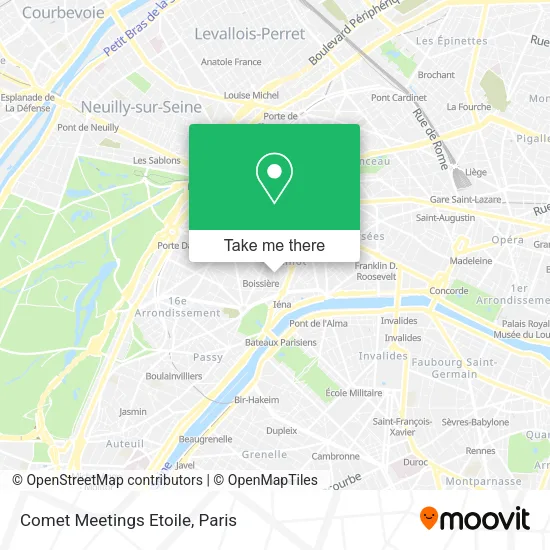 Comet Meetings Etoile map