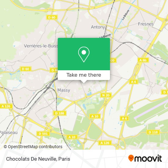 Mapa Chocolats De Neuville