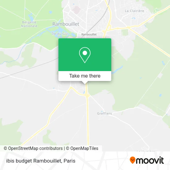 ibis budget Rambouillet map