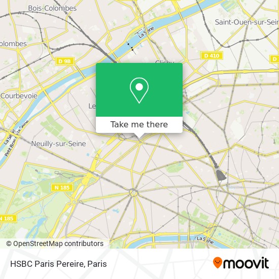 HSBC Paris Pereire map