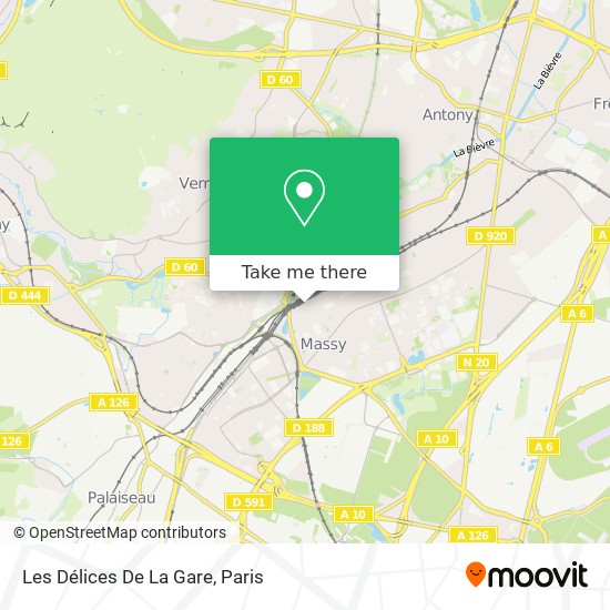 Les Délices De La Gare map