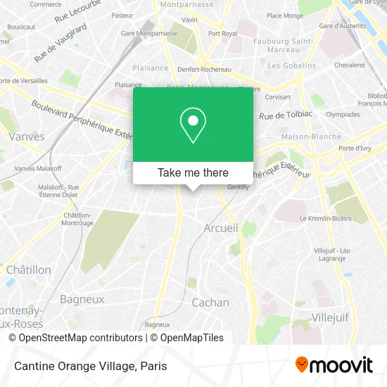 Cantine Orange Village map