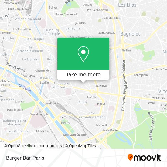 Mapa Burger Bar