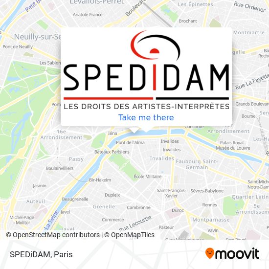 SPEDiDAM map