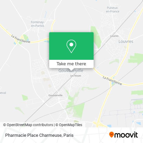 Mapa Pharmacie Place Charmeuse