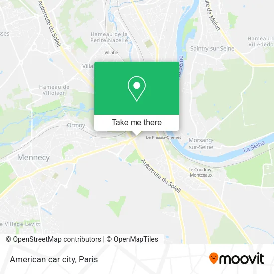 American car city map