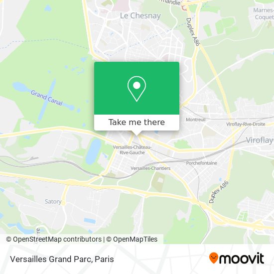 Mapa Versailles Grand Parc