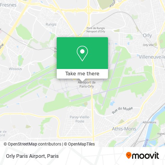 Mapa Orly Paris Airport