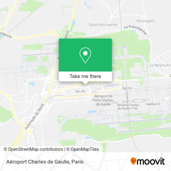 Aéroport Charles de Gaulle map