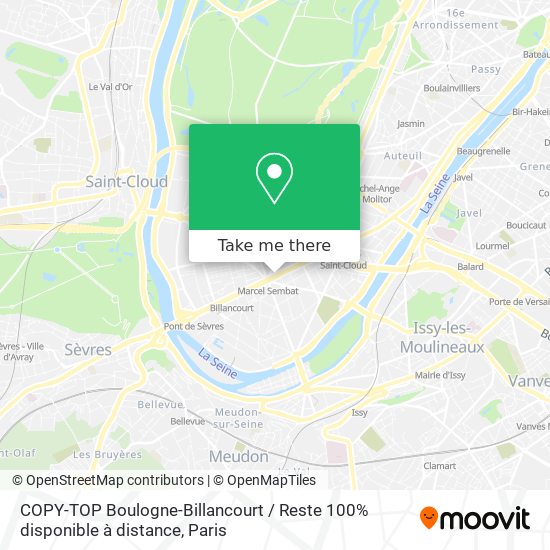 COPY-TOP Boulogne-Billancourt / Reste 100% disponible à distance map