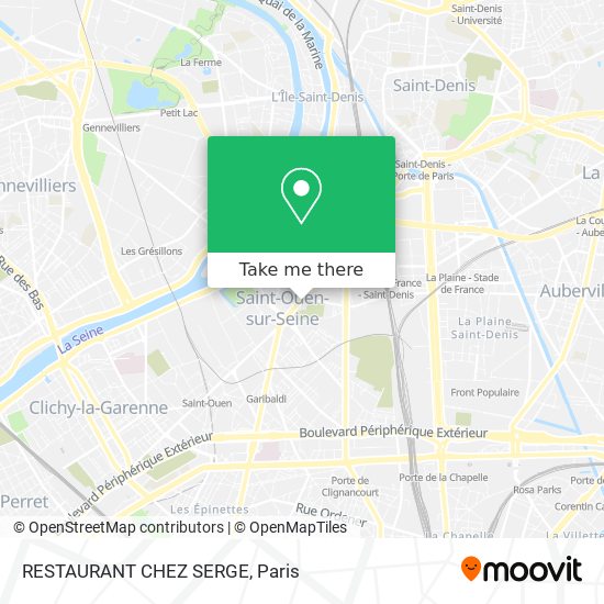 RESTAURANT CHEZ SERGE map