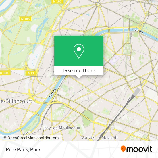 Mapa Pure Paris