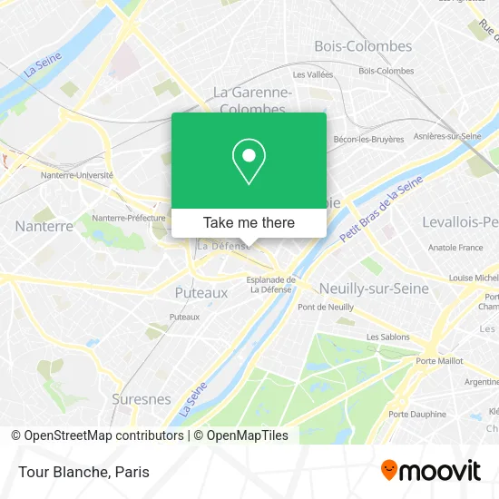 Tour Blanche map