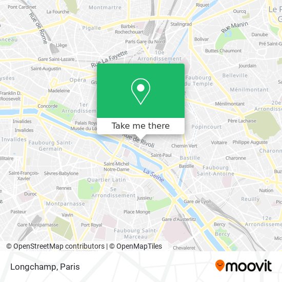 Mapa Longchamp