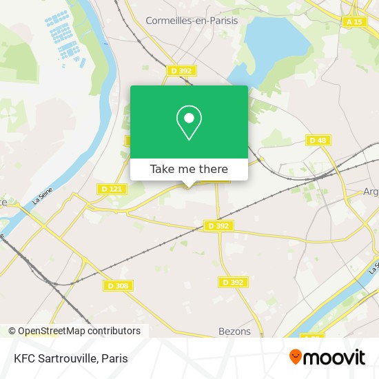 KFC Sartrouville map