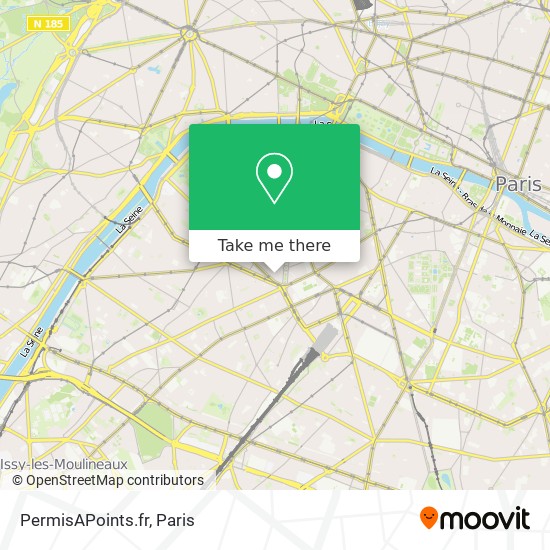 Mapa PermisAPoints.fr