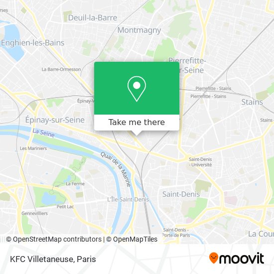KFC Villetaneuse map