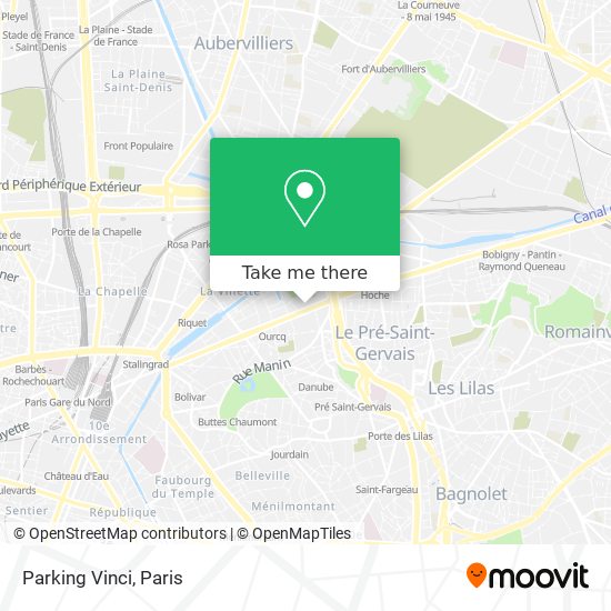 Mapa Parking Vinci