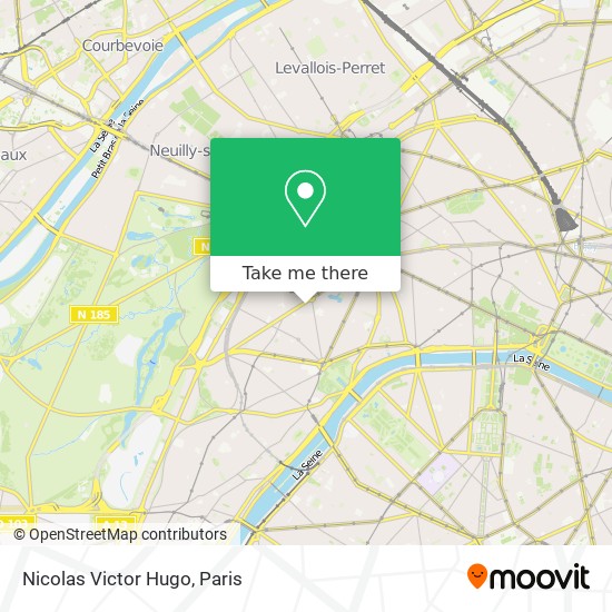 Mapa Nicolas Victor Hugo