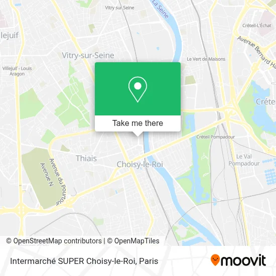 Intermarché SUPER Choisy-le-Roi map