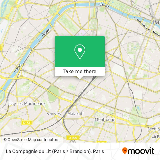 La Compagnie du Lit (Paris / Brancion) map