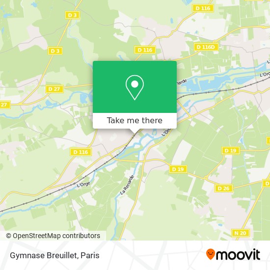 Mapa Gymnase Breuillet
