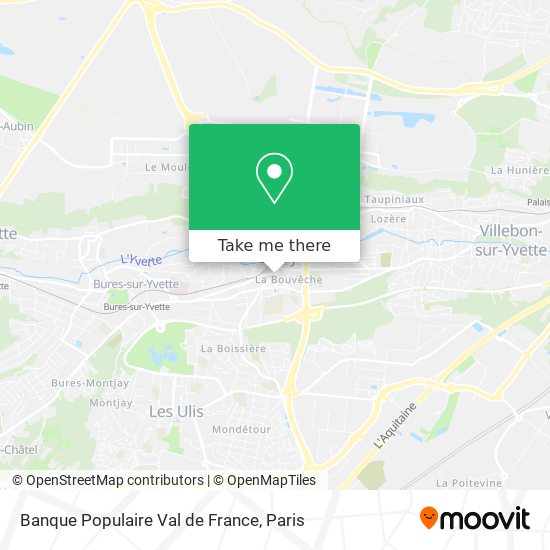 Mapa Banque Populaire Val de France