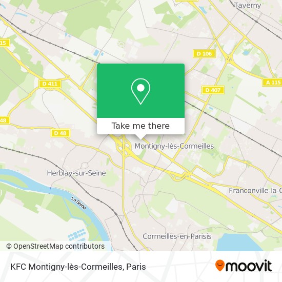 KFC Montigny-lès-Cormeilles map