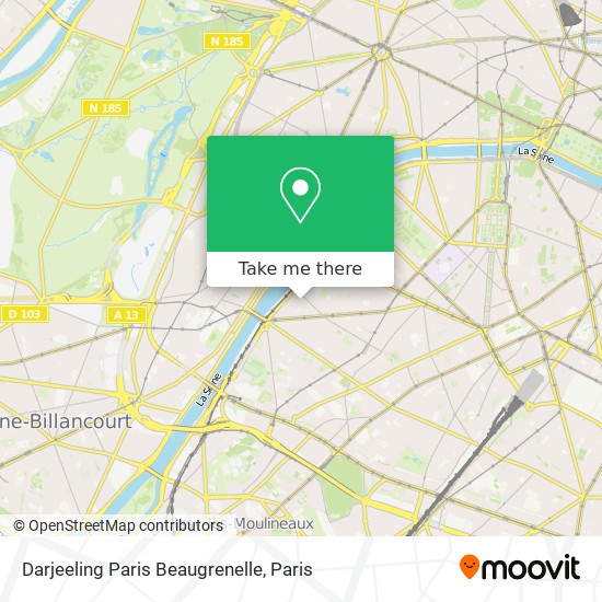 Darjeeling Paris Beaugrenelle map