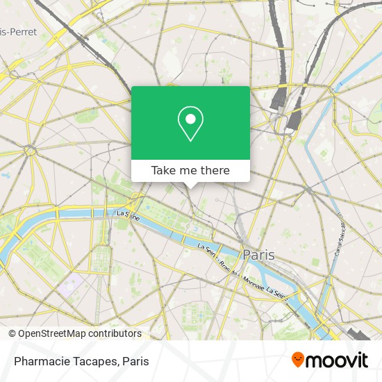 Pharmacie Tacapes map