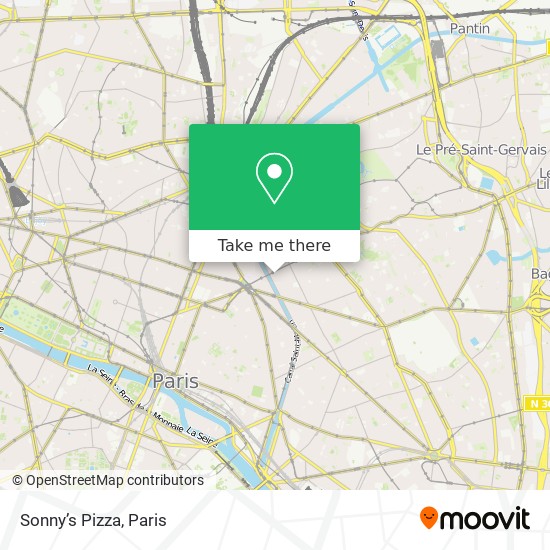 Mapa Sonny’s Pizza