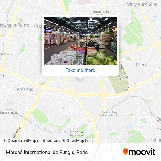 Marché International de Rungis map