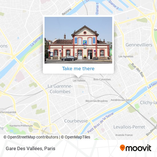 Mapa Gare Des Vallées