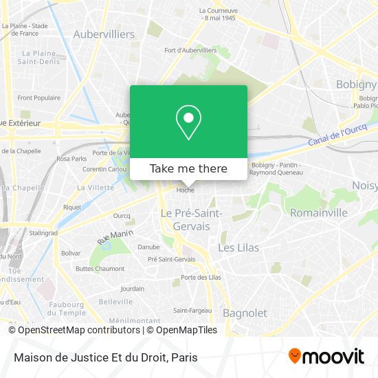 Mapa Maison de Justice Et du Droit