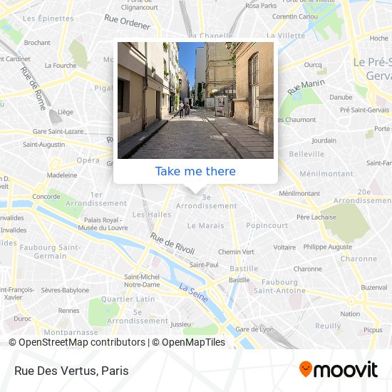 Mapa Rue Des Vertus