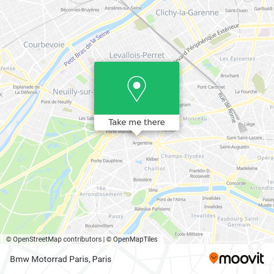 Mapa Bmw Motorrad Paris