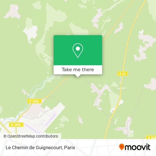 Mapa Le Chemin de Guignecourt
