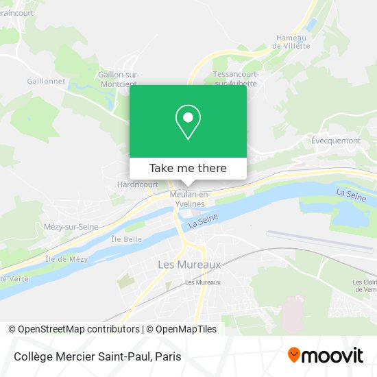 Mapa Collège Mercier Saint-Paul
