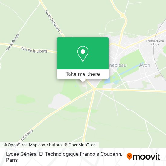 Mapa Lycée Général Et Technologique François Couperin