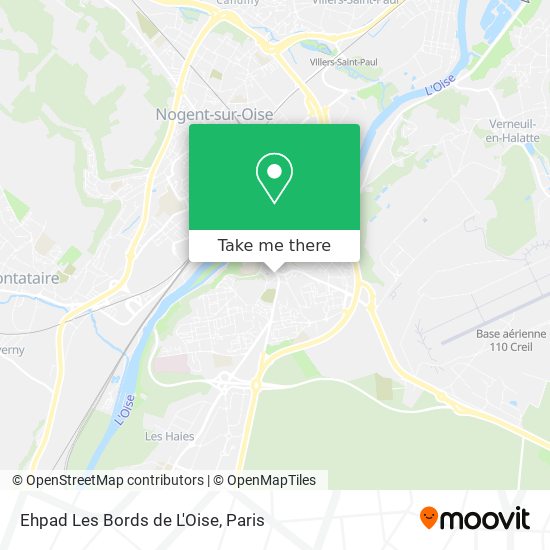 Mapa Ehpad Les Bords de L'Oise