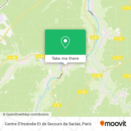 Centre D'Incendie Et de Secours de Saclas map