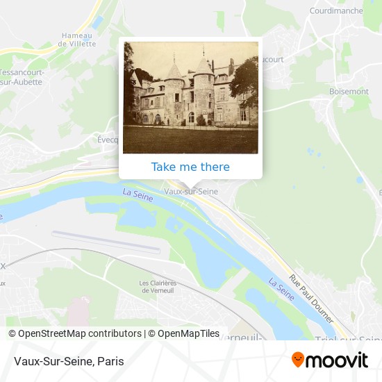 Mapa Vaux-Sur-Seine